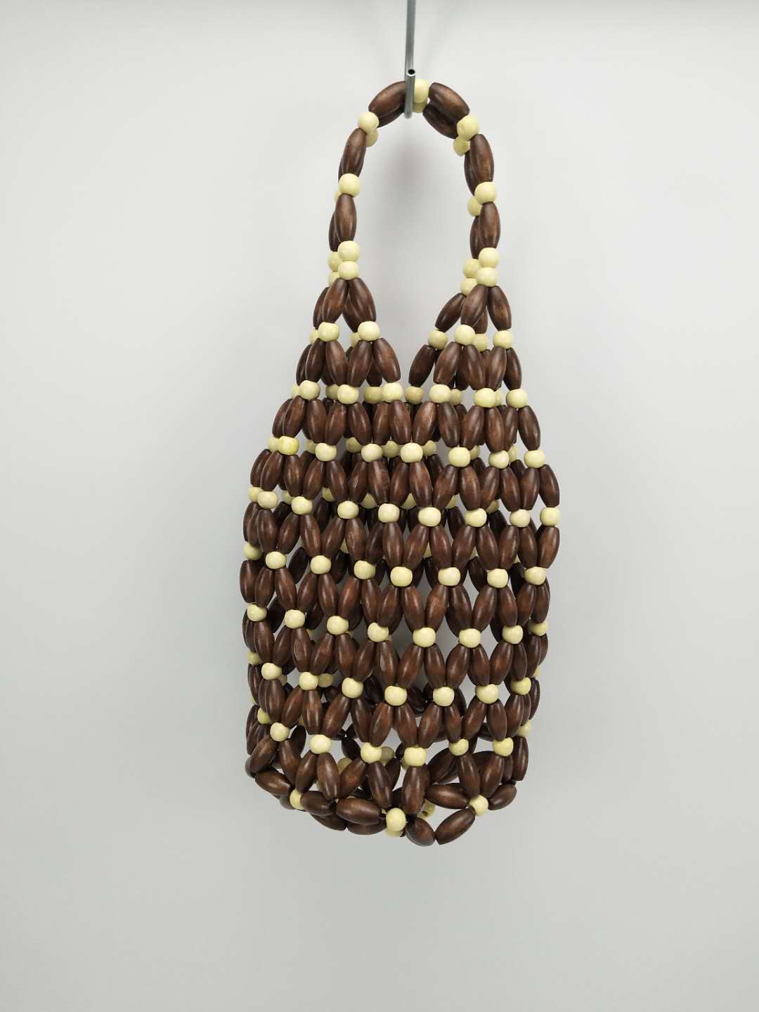 wooden beads bag