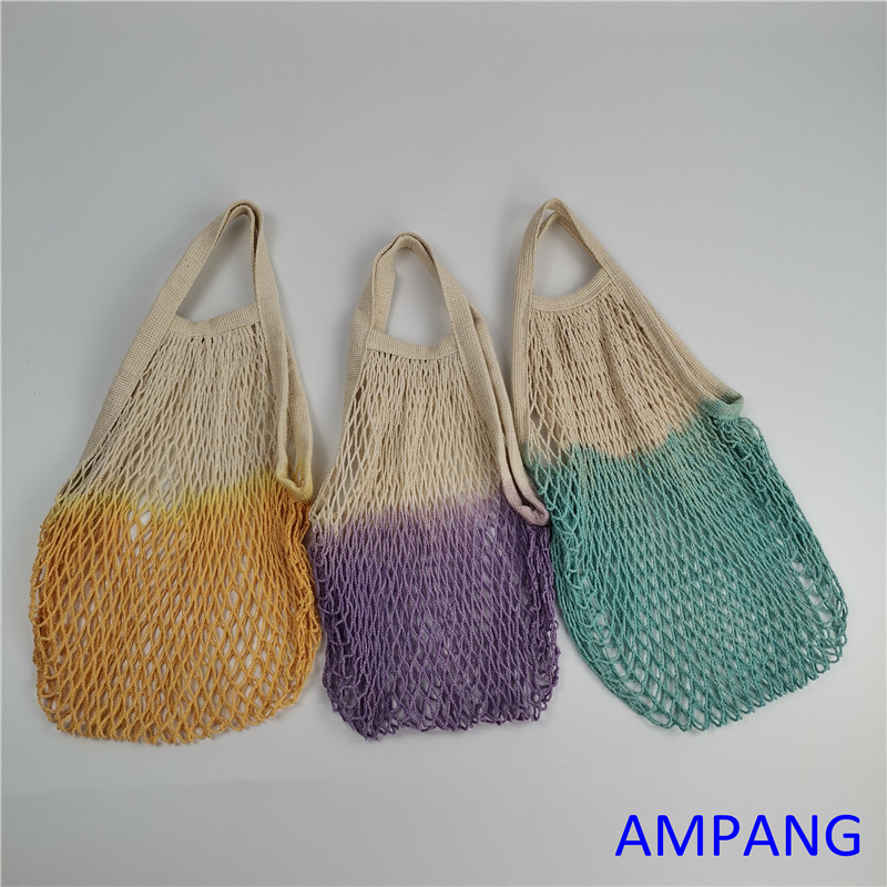 space dye cotton net bag