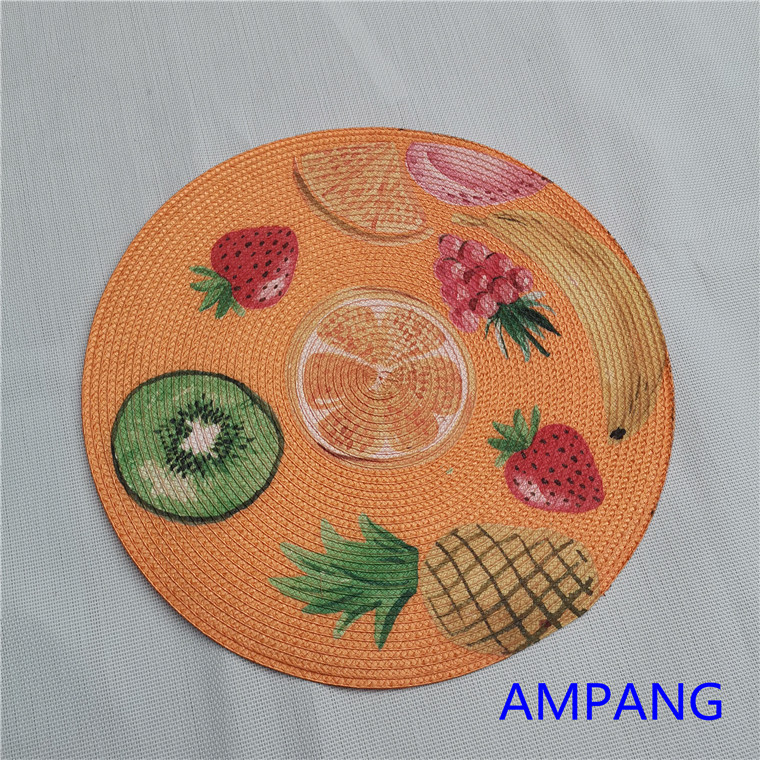 pp table mat with printing