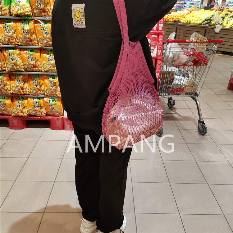 cotton net bag with inner bag